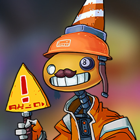 Untitled "Charlie", a helpful robotic "Denzel" from the video game "Cookie Cutter". One of the characters voiced by John Whinfield.