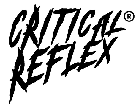 Logo for video game publishing company, "Critical Reflex"