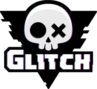 Logo for animation company, "Glitch Productions"